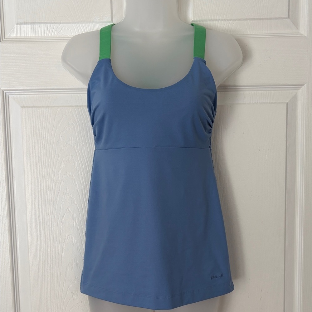 Patagonia Women's Light Blue Top Innerspace Fitness Workout Tank Top size Small - Picture 2 of 13